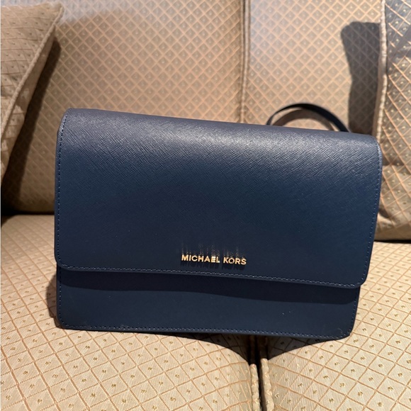 Michael Kors Handbags - Michael Kors Dark Blue Crossbody Bag